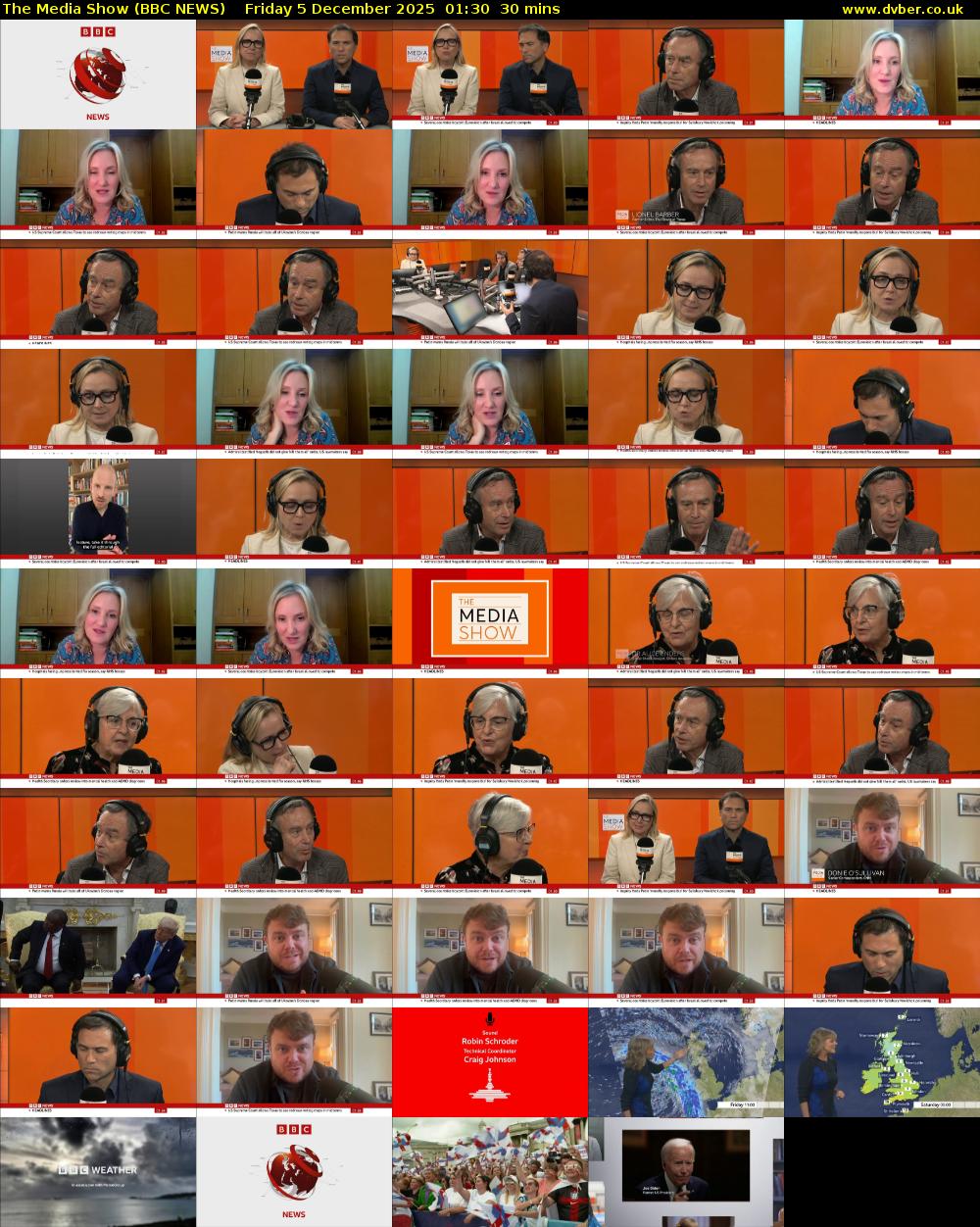 The Media Show (BBC NEWS) Friday 5 December 2025 01:30 - 02:00