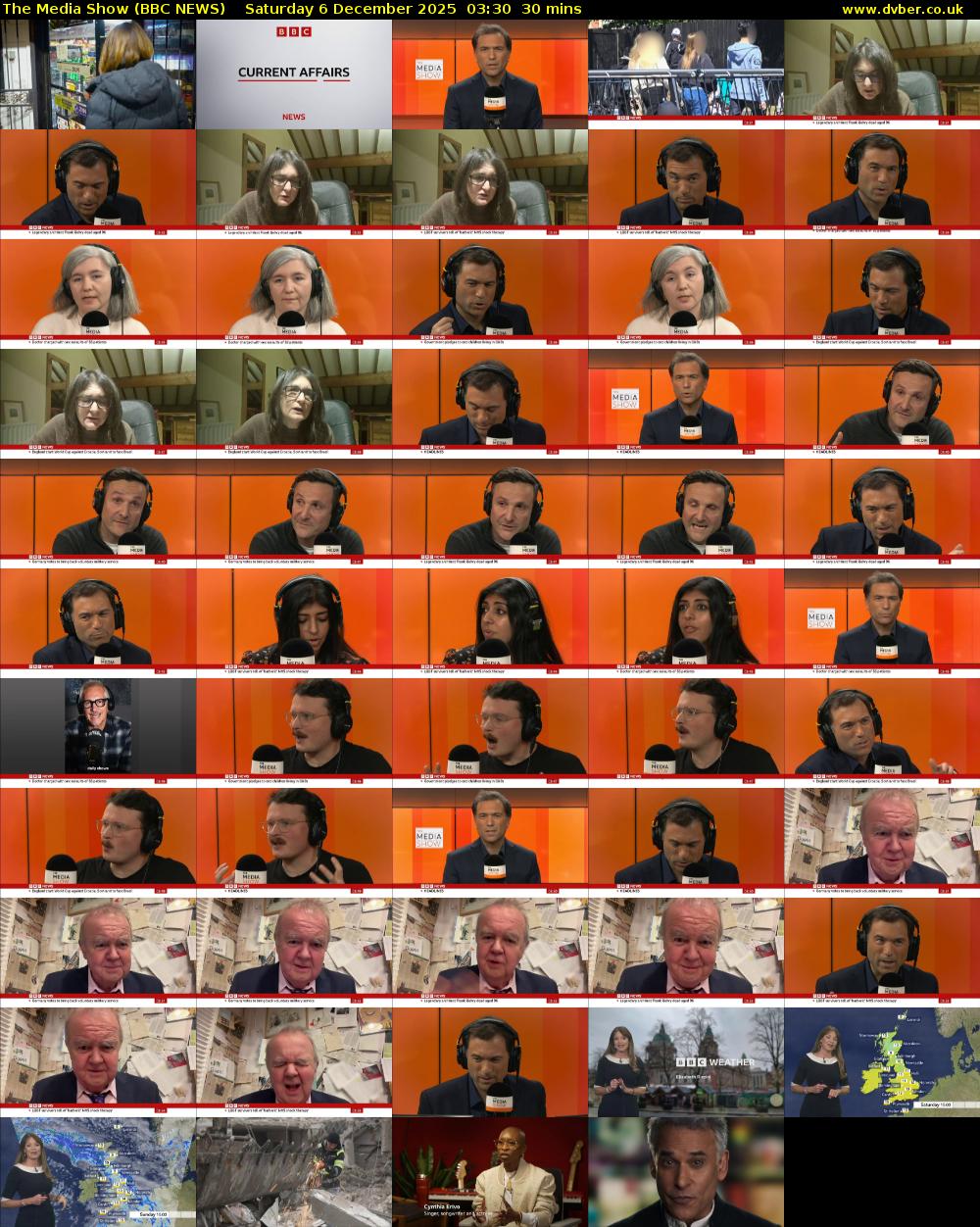 The Media Show (BBC NEWS) Saturday 6 December 2025 03:30 - 04:00