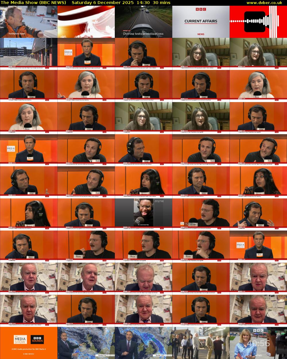 The Media Show (BBC NEWS) Saturday 6 December 2025 14:30 - 15:00