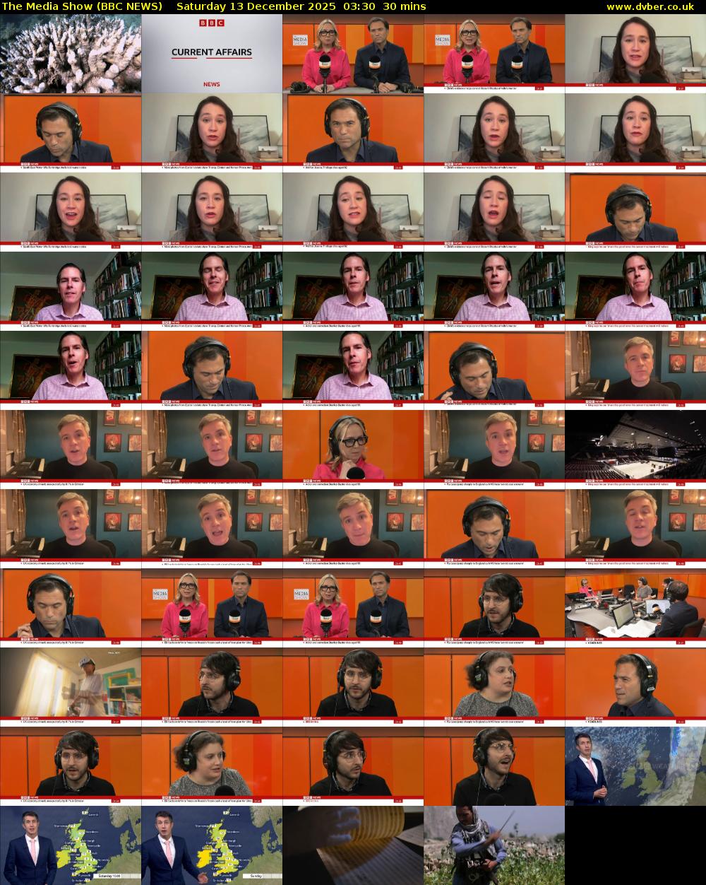 The Media Show (BBC NEWS) Saturday 13 December 2025 03:30 - 04:00