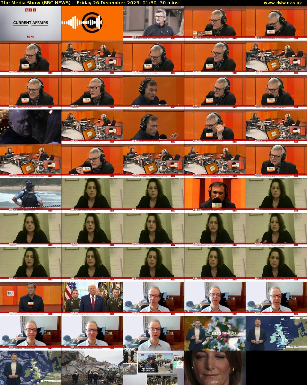 The Media Show (BBC NEWS) Friday 26 December 2025 01:30 - 02:00