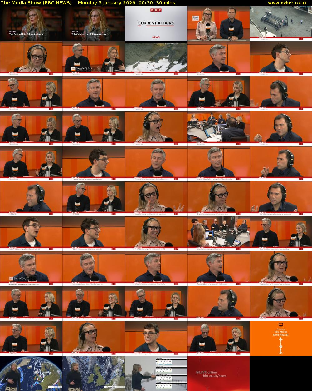 The Media Show (BBC NEWS) Monday 5 January 2026 00:30 - 01:00