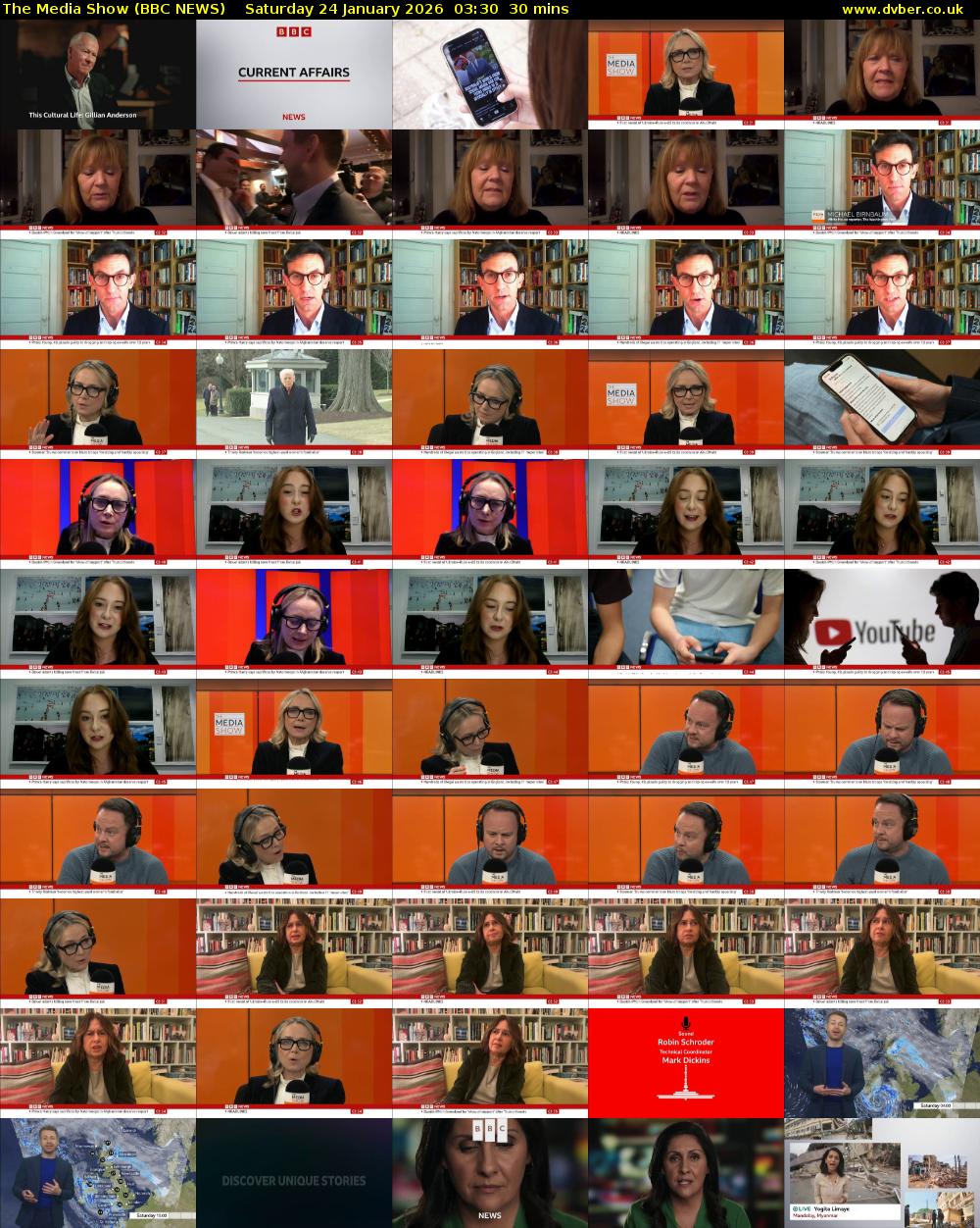 The Media Show (BBC NEWS) Saturday 24 January 2026 03:30 - 04:00