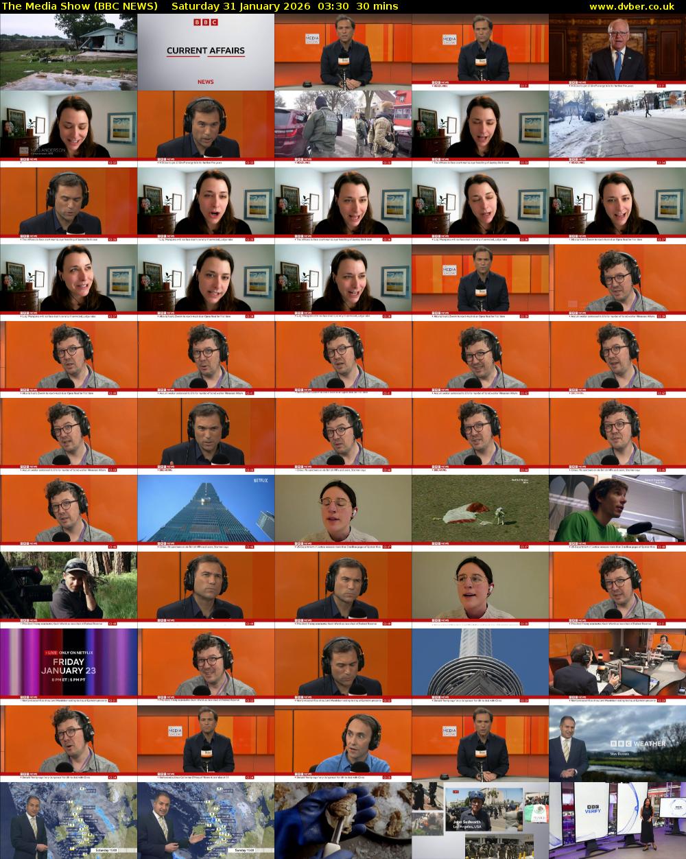 The Media Show (BBC NEWS) Saturday 31 January 2026 03:30 - 04:00