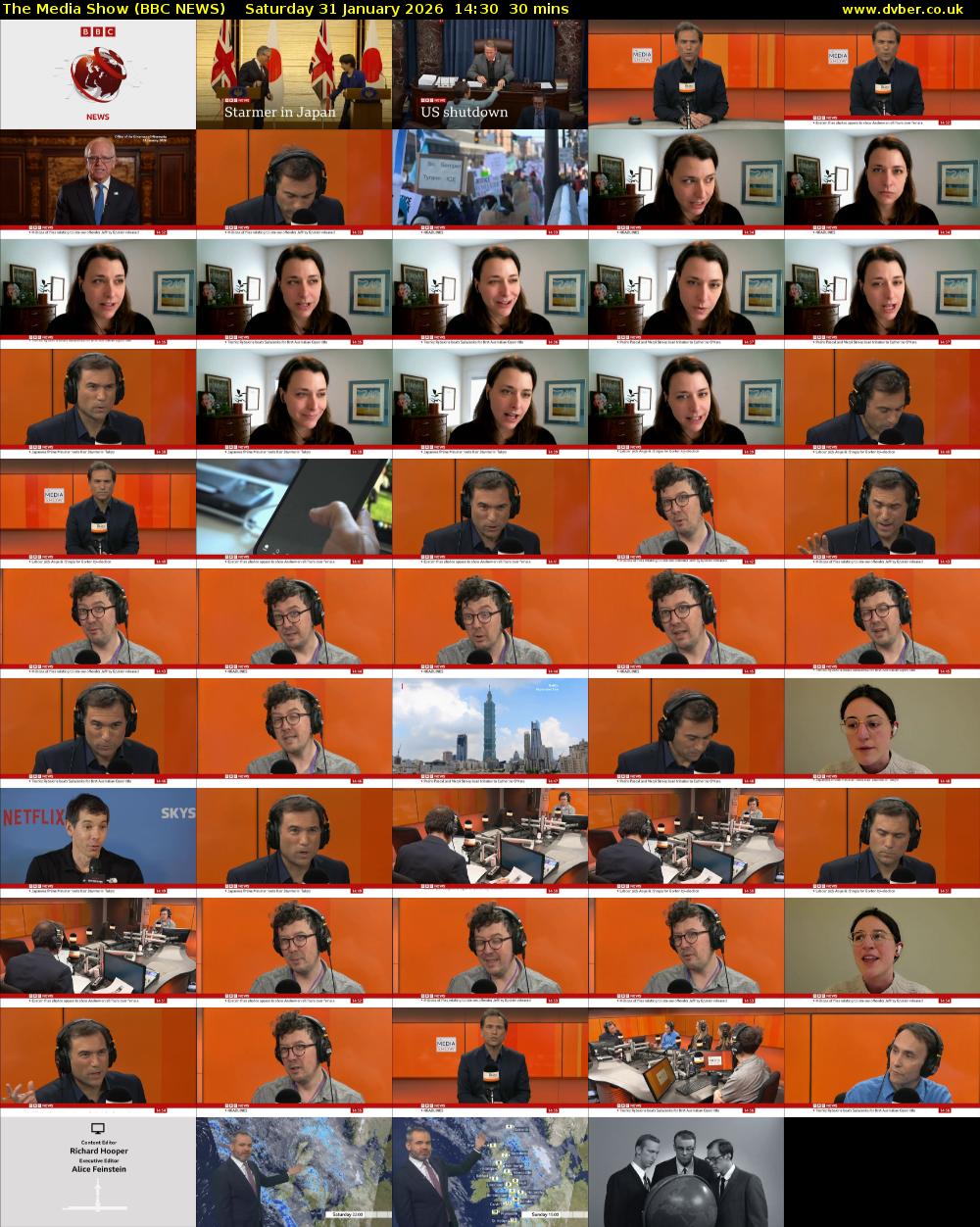 The Media Show (BBC NEWS) Saturday 31 January 2026 14:30 - 15:00