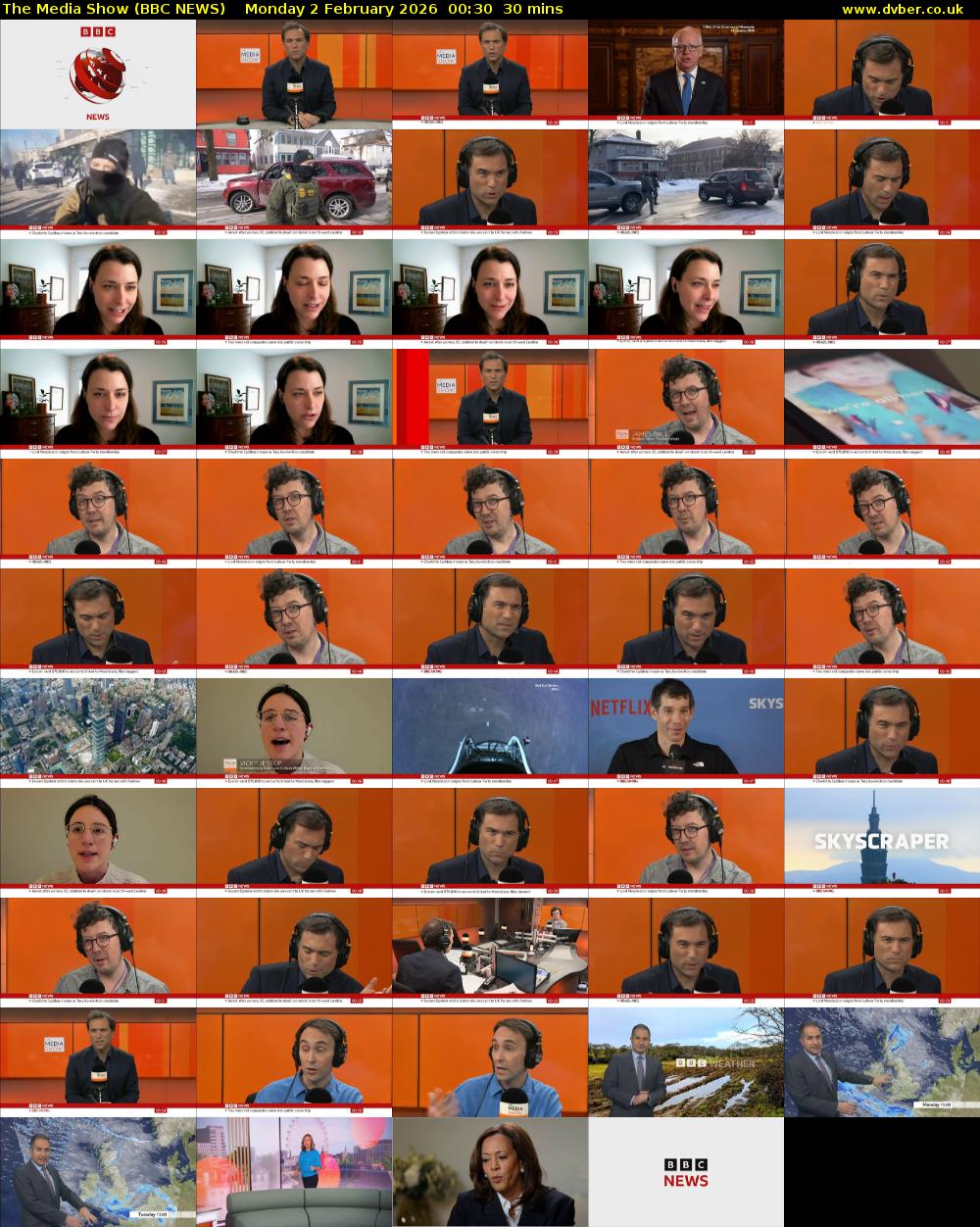 The Media Show (BBC NEWS) Monday 2 February 2026 00:30 - 01:00