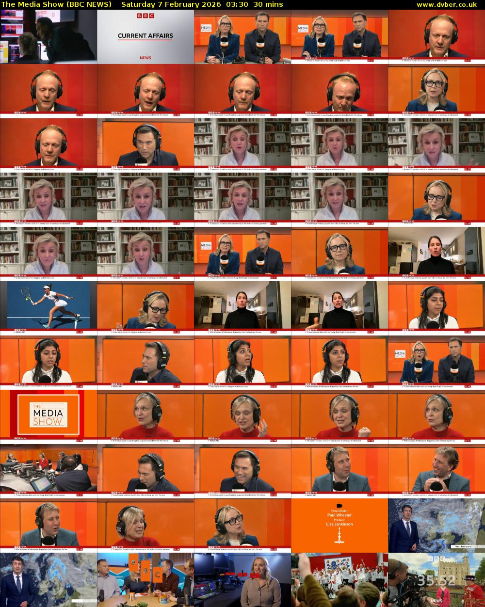 The Media Show (BBC NEWS) Saturday 7 February 2026 03:30 - 04:00
