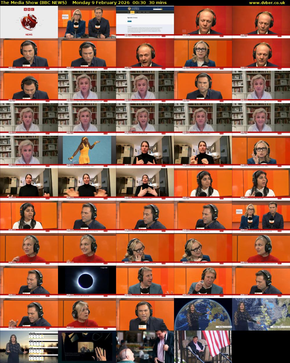 The Media Show (BBC NEWS) Monday 9 February 2026 00:30 - 01:00