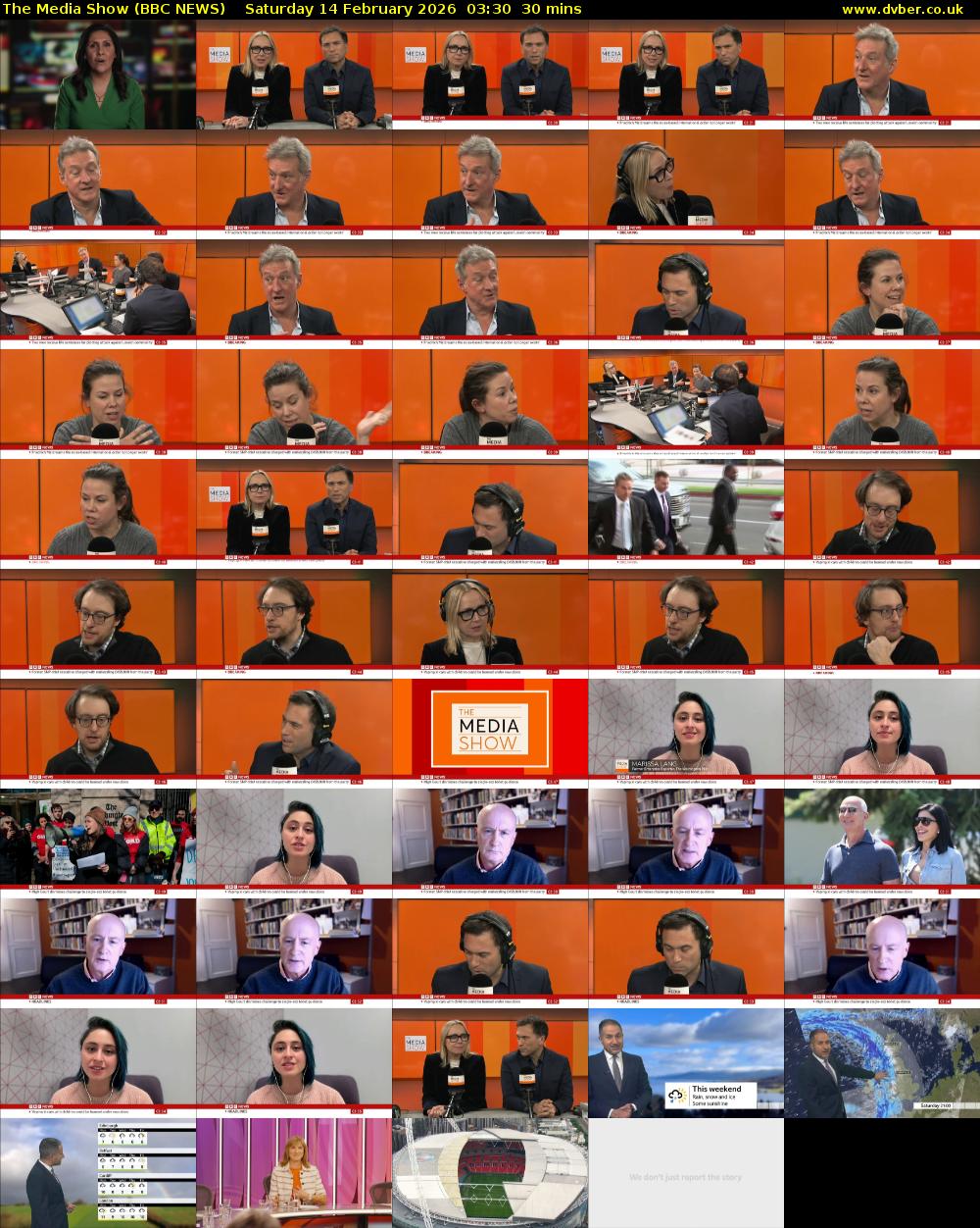The Media Show (BBC NEWS) Saturday 14 February 2026 03:30 - 04:00