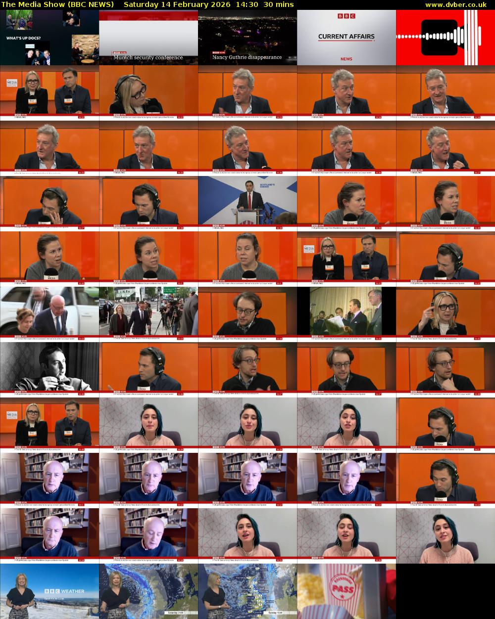 The Media Show (BBC NEWS) Saturday 14 February 2026 14:30 - 15:00