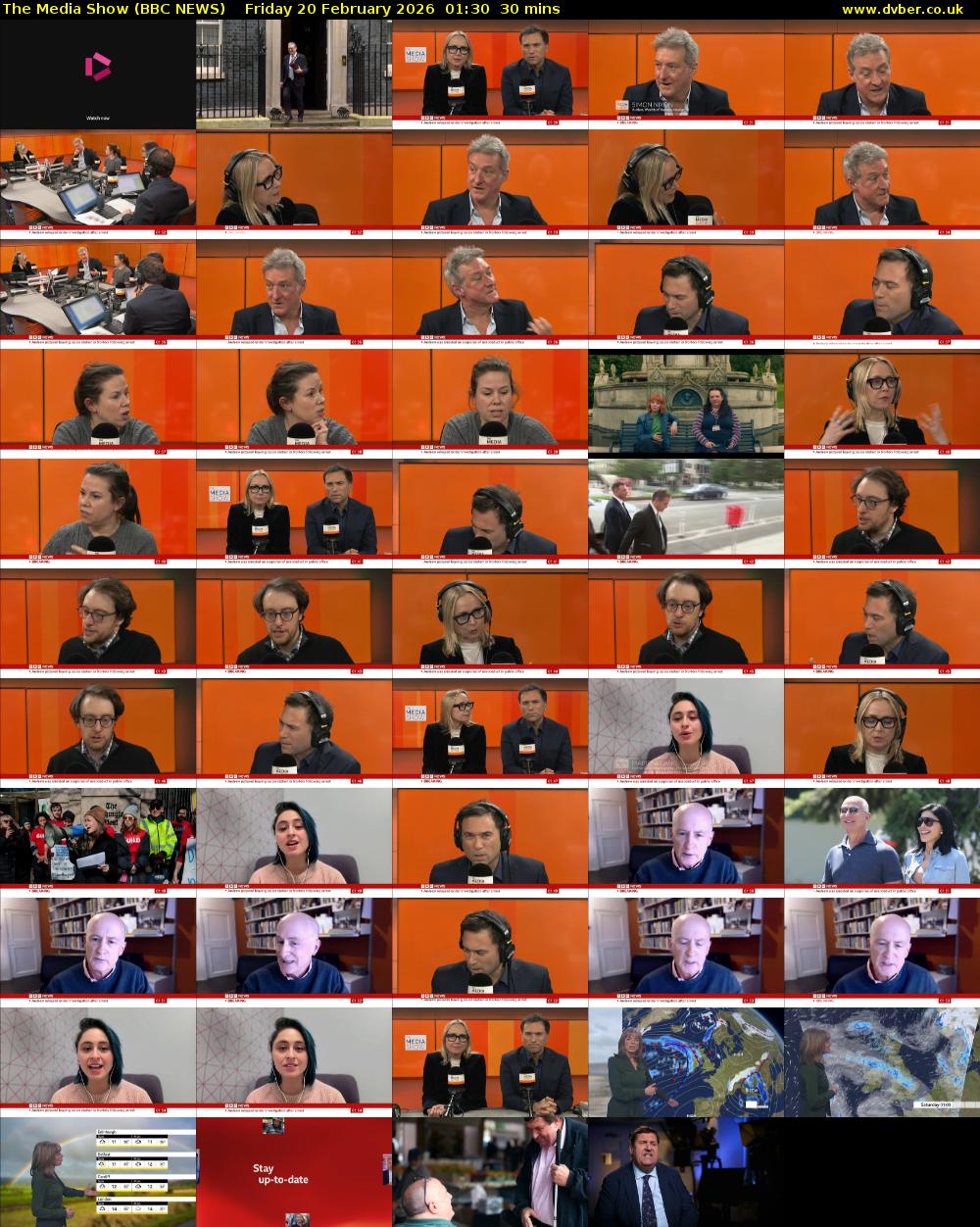 The Media Show (BBC NEWS) Friday 20 February 2026 01:30 - 02:00