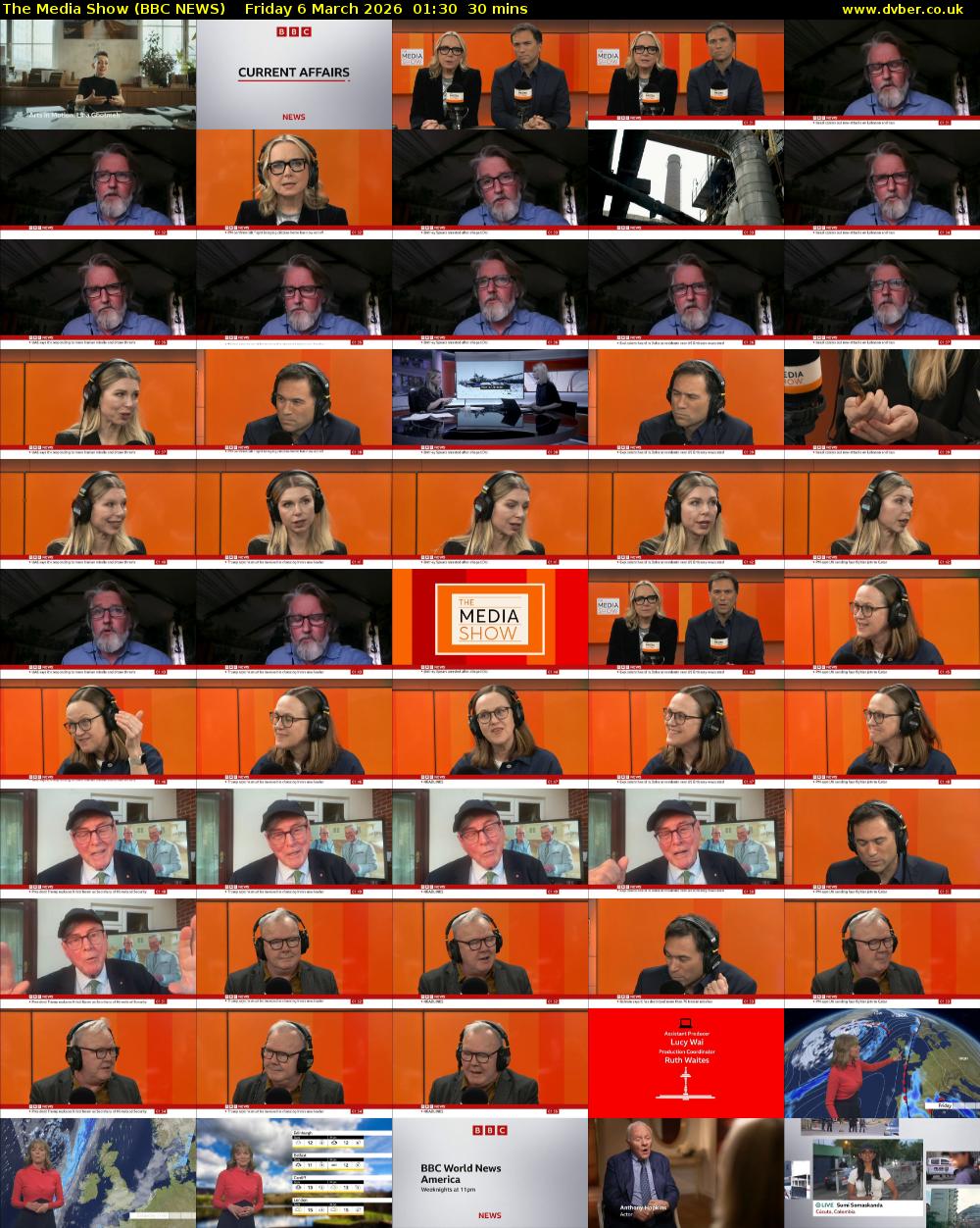 The Media Show (BBC NEWS) Friday 6 March 2026 01:30 - 02:00