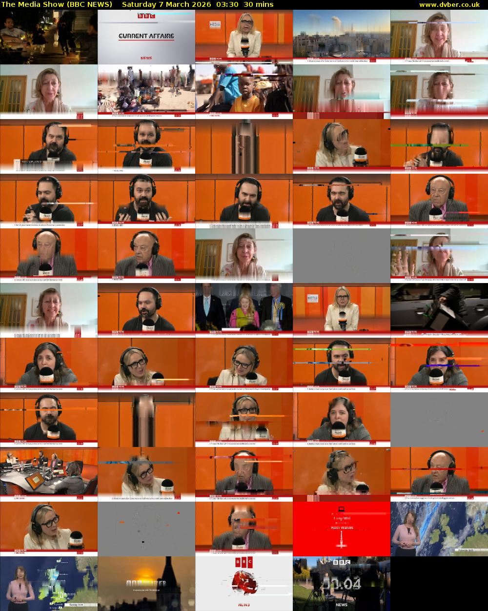 The Media Show (BBC NEWS) Saturday 7 March 2026 03:30 - 04:00