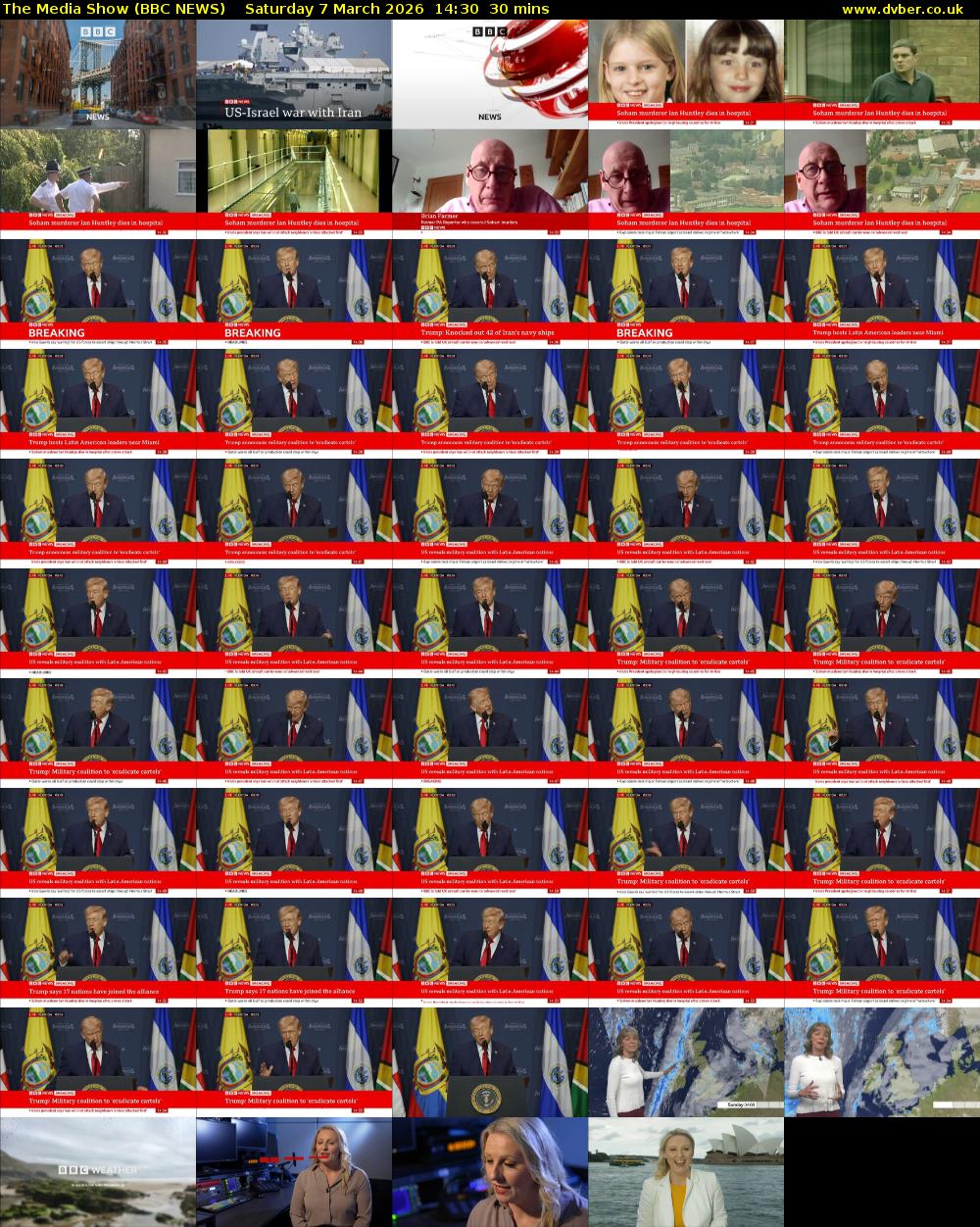 The Media Show (BBC NEWS) Saturday 7 March 2026 14:30 - 15:00