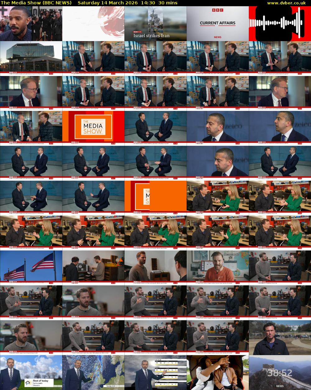 The Media Show (BBC NEWS) Saturday 14 March 2026 14:30 - 15:00