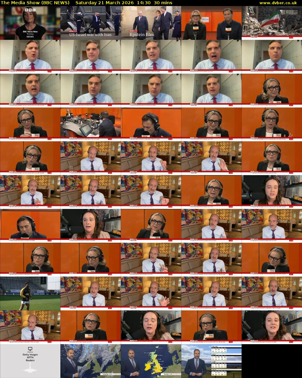 The Media Show (BBC NEWS) Saturday 21 March 2026 14:30 - 15:00