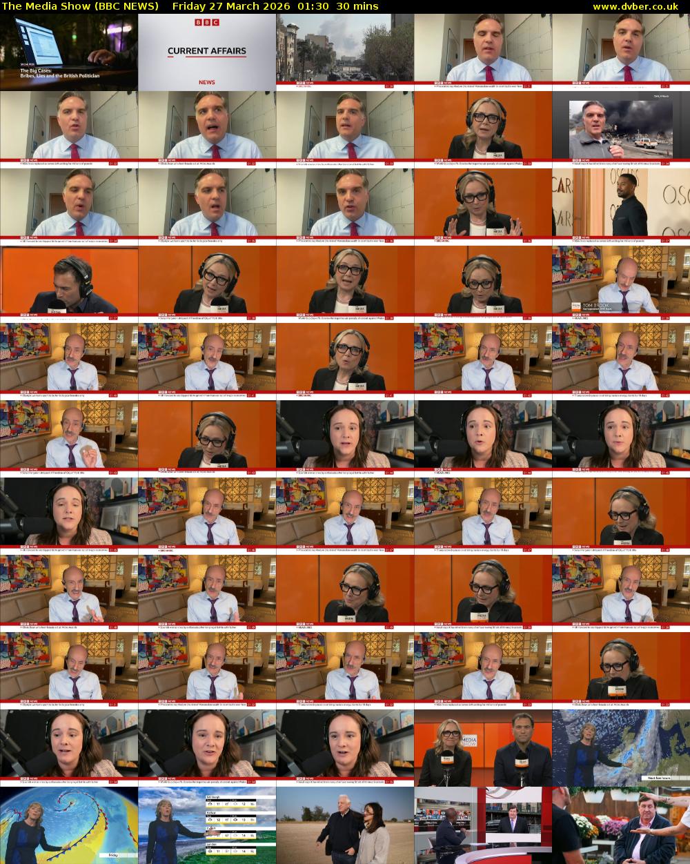 The Media Show (BBC NEWS) Friday 27 March 2026 01:30 - 02:00