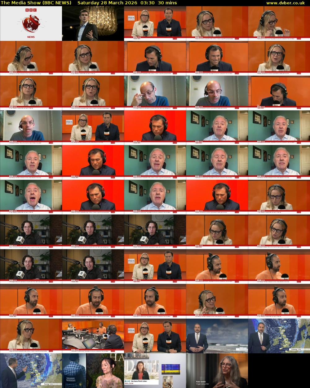 The Media Show (BBC NEWS) Saturday 28 March 2026 03:30 - 04:00