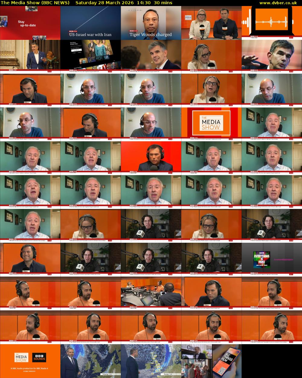 The Media Show (BBC NEWS) Saturday 28 March 2026 14:30 - 15:00