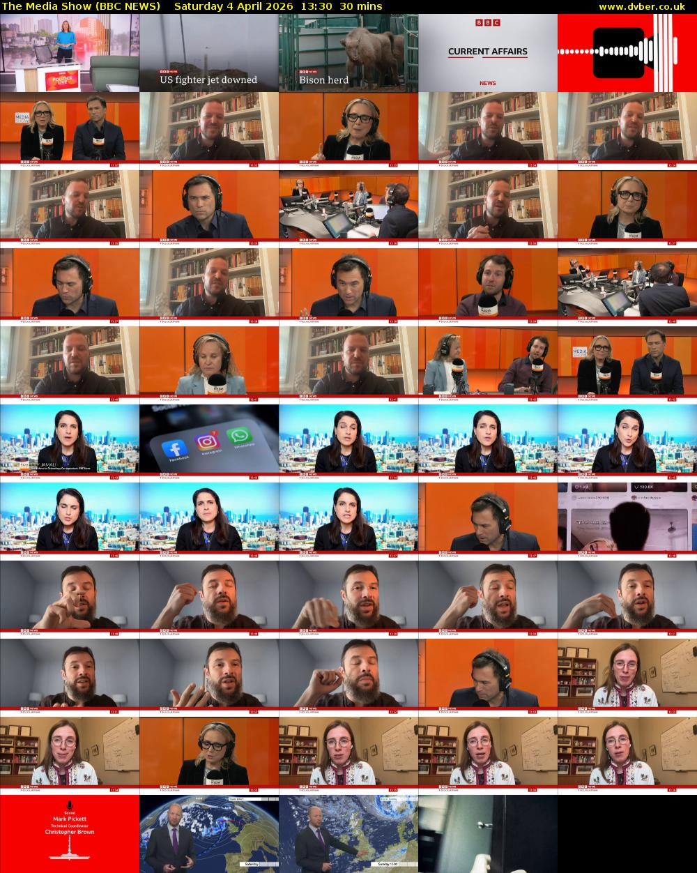 The Media Show (BBC NEWS) Saturday 4 April 2026 13:30 - 14:00