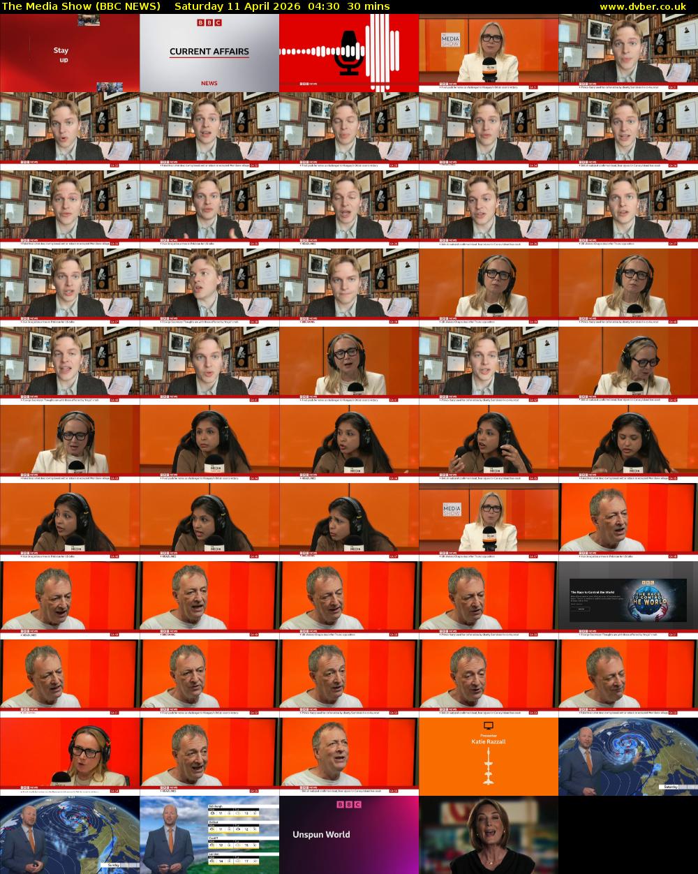 The Media Show (BBC NEWS) Saturday 11 April 2026 04:30 - 05:00