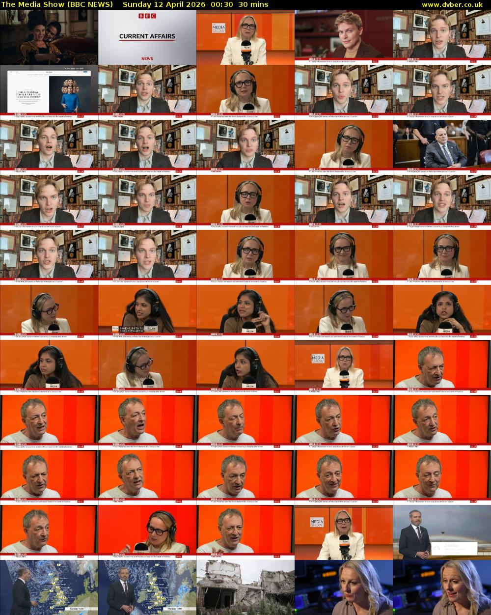 The Media Show (BBC NEWS) Sunday 12 April 2026 00:30 - 01:00