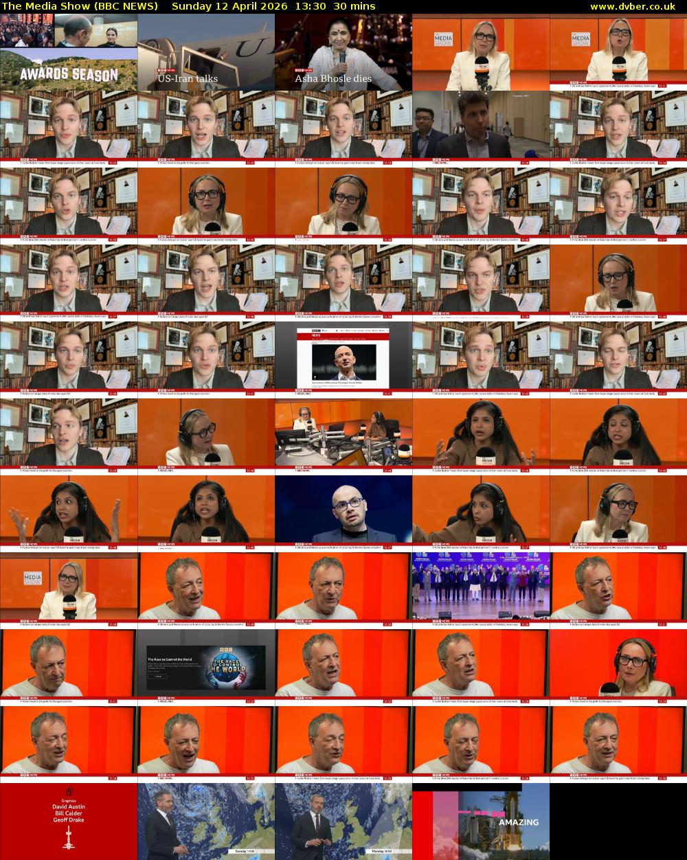 The Media Show (BBC NEWS) Sunday 12 April 2026 13:30 - 14:00