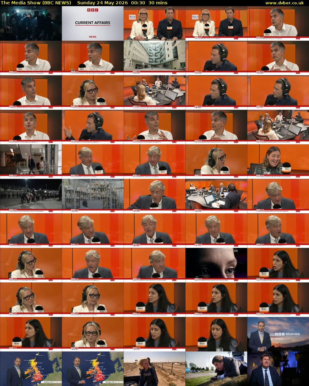 The Media Show (BBC NEWS) Sunday 24 May 2026 00:30 - 01:00