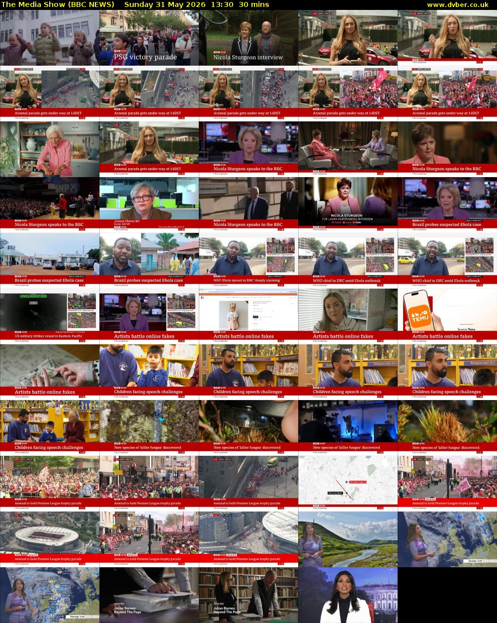 The Media Show (BBC NEWS) Sunday 31 May 2026 13:30 - 14:00