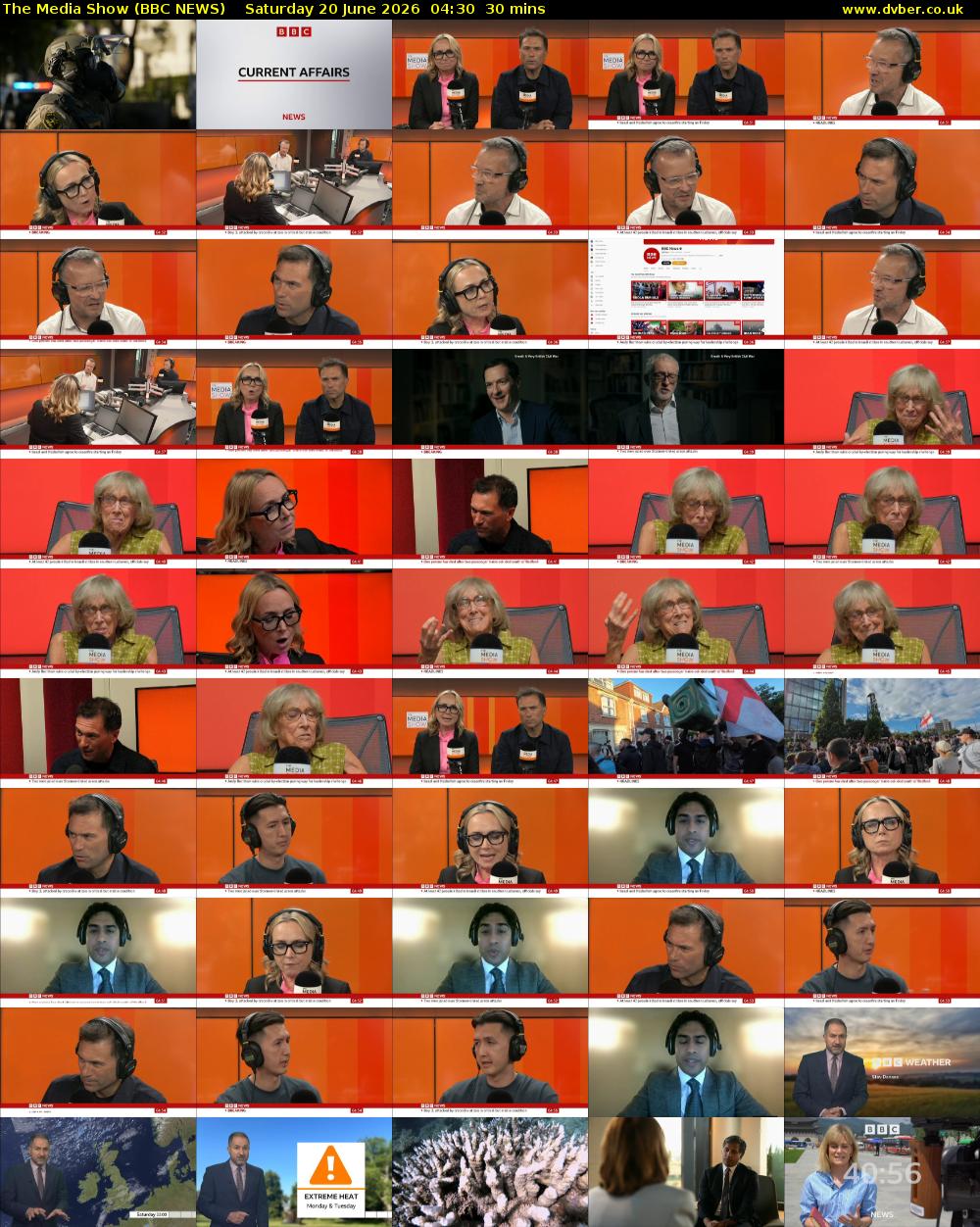 The Media Show (BBC NEWS) Saturday 20 June 2026 04:30 - 05:00