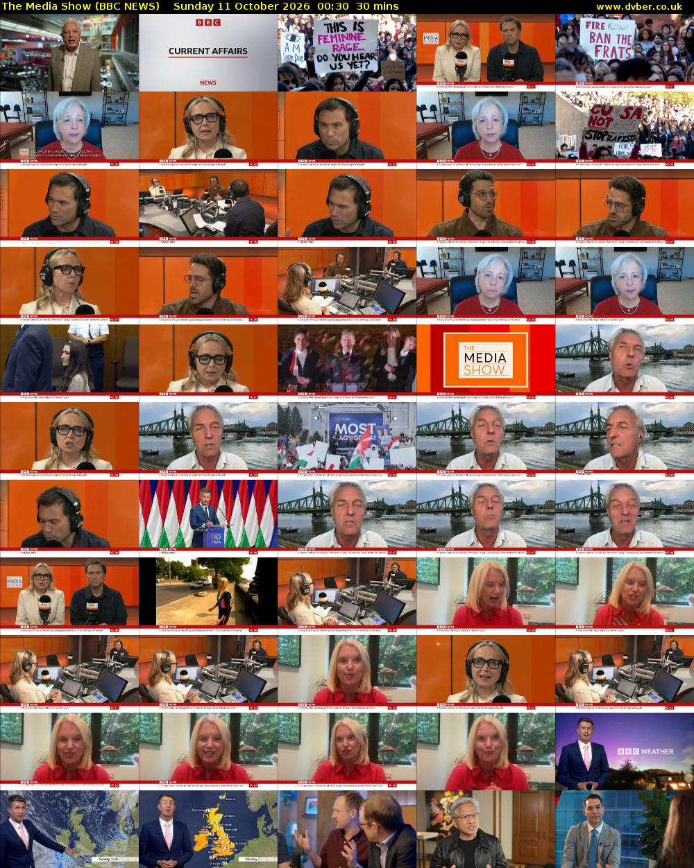 The Media Show (BBC NEWS) Sunday 11 October 2026 00:30 - 01:00