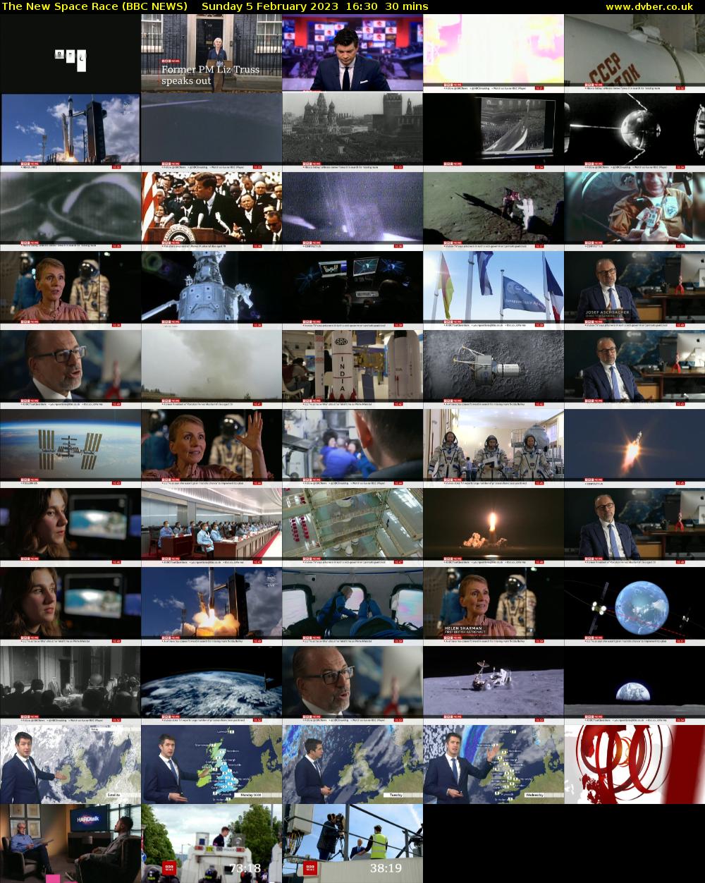 The New Space Race (BBC NEWS) Sunday 5 February 2023 16:30 - 17:00