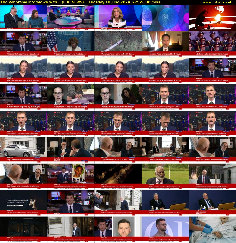 The Panorama Interviews with... (BBC NEWS) Tuesday 18 June 2024 22:55 - 23:25