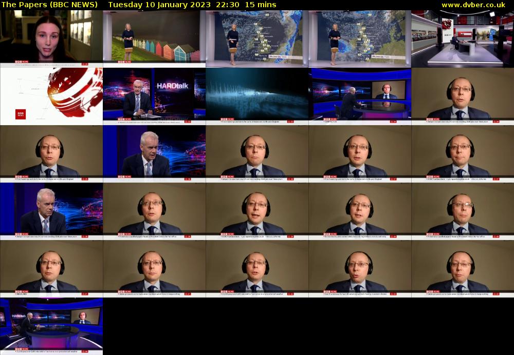 The Papers (BBC NEWS) Tuesday 10 January 2023 22:30 - 22:45