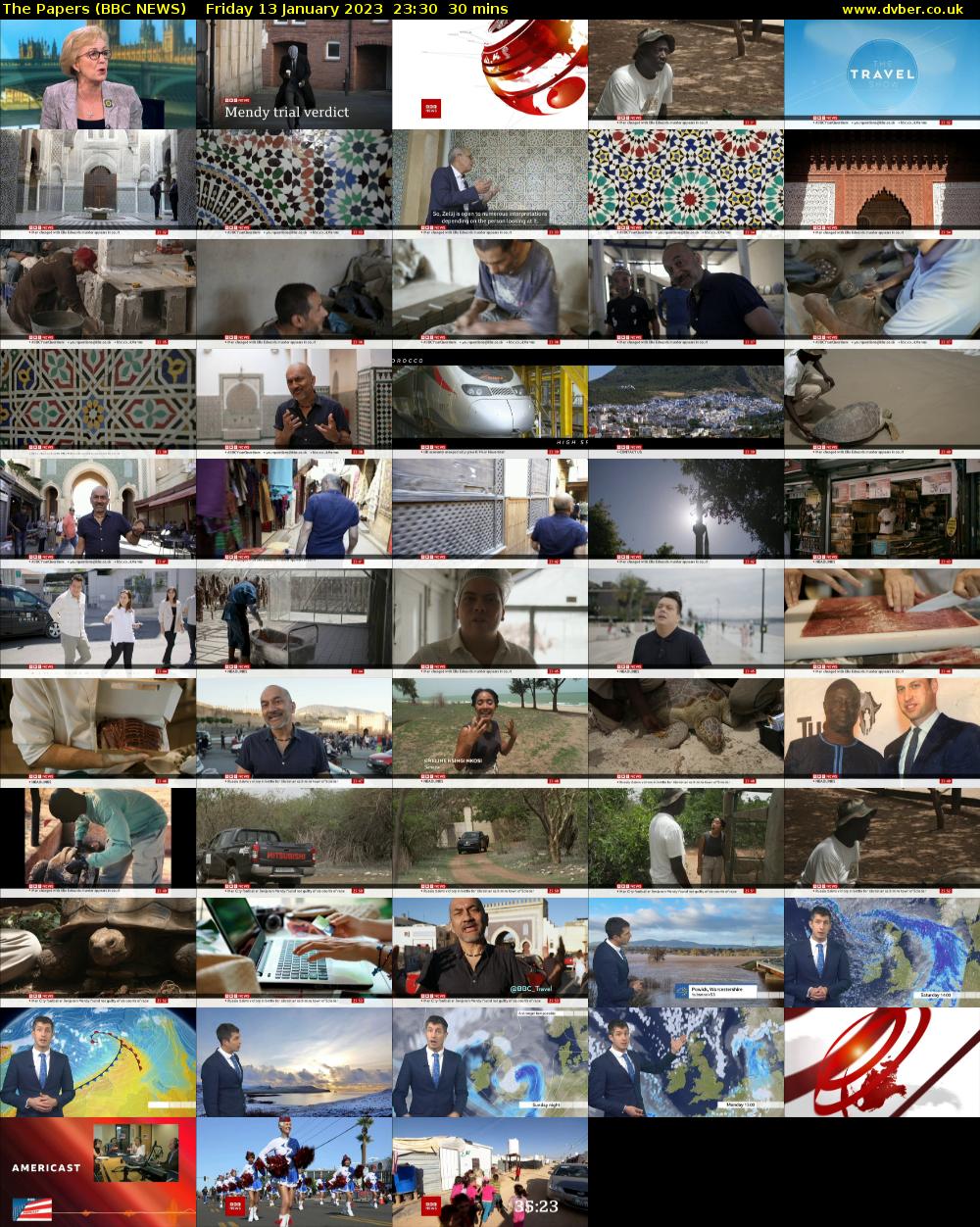 The Papers (BBC NEWS) Friday 13 January 2023 23:30 - 00:00