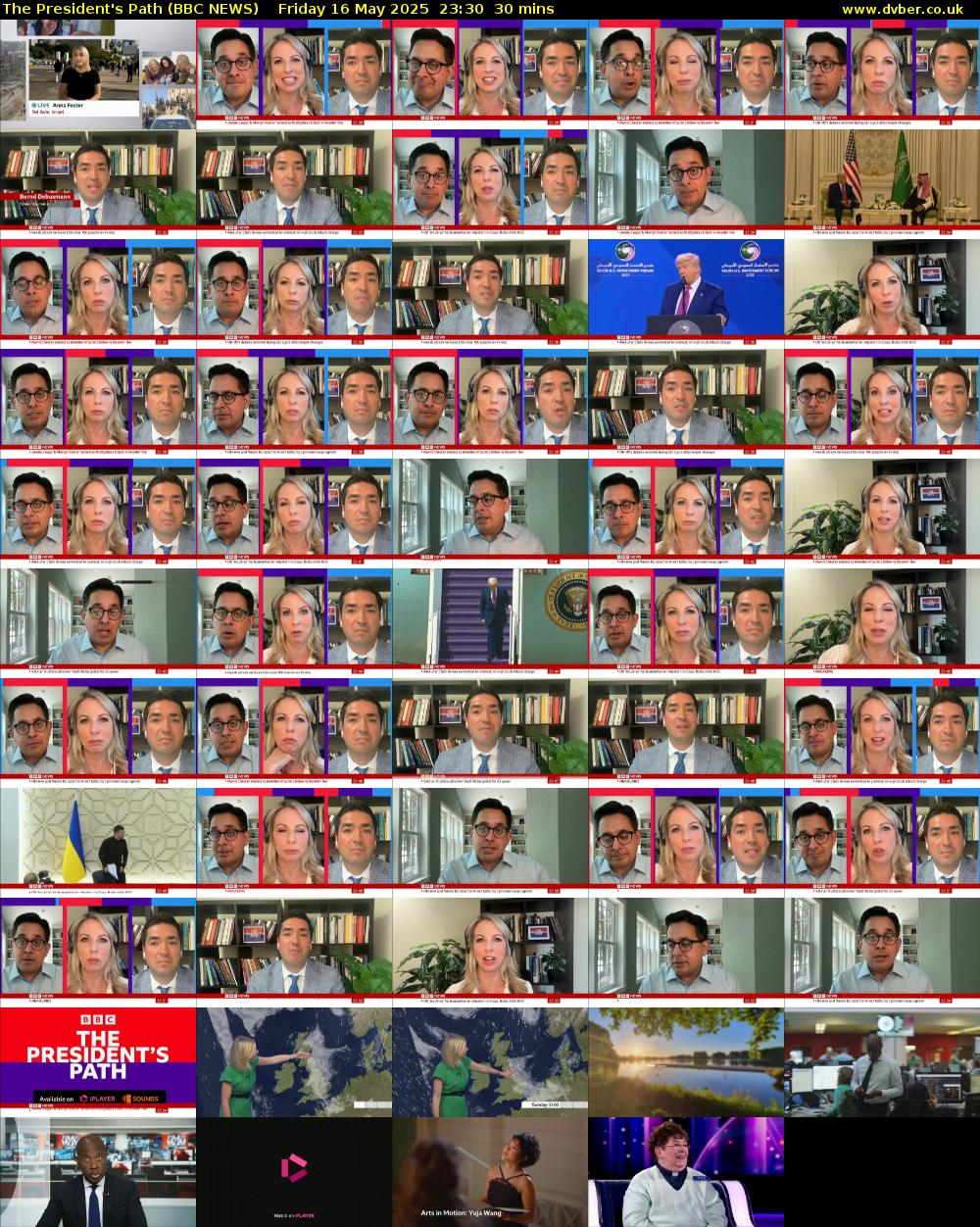 The President's Path (BBC NEWS) Friday 16 May 2025 23:30 - 00:00
