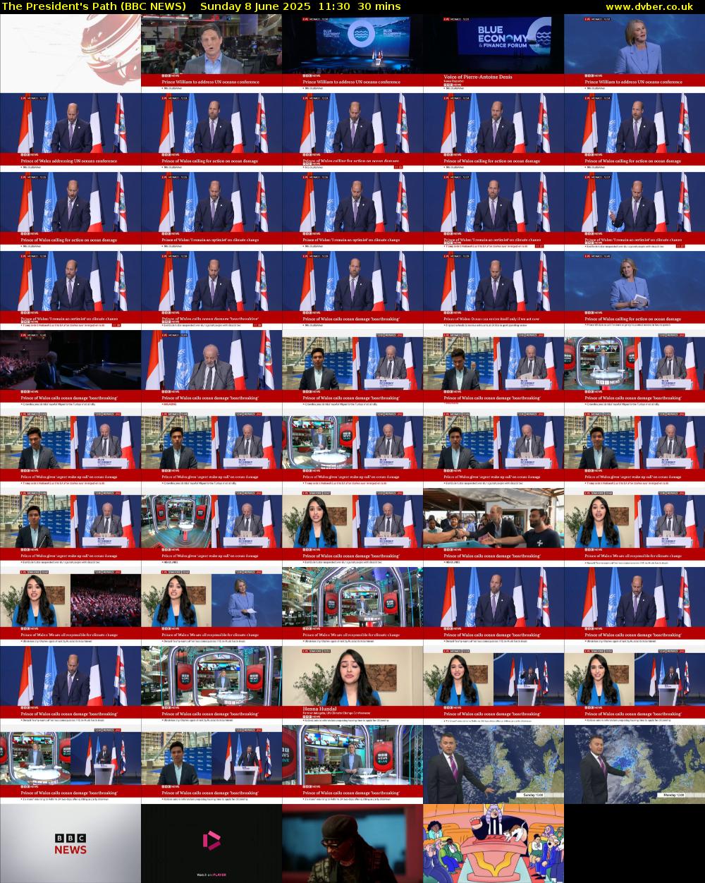 The President's Path (BBC NEWS) Sunday 8 June 2025 11:30 - 12:00
