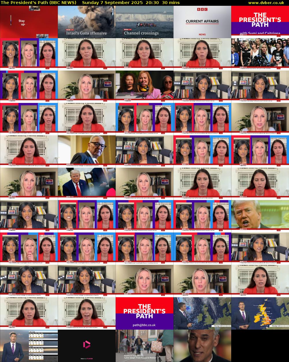 The President's Path (BBC NEWS) Sunday 7 September 2025 20:30 - 21:00