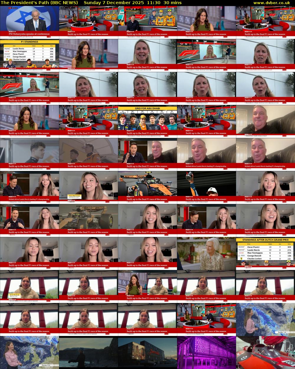 The President's Path (BBC NEWS) Sunday 7 December 2025 11:30 - 12:00