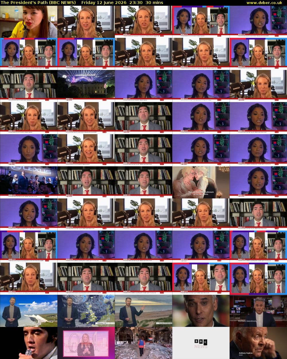 The President's Path (BBC NEWS) Friday 12 June 2026 23:30 - 00:00