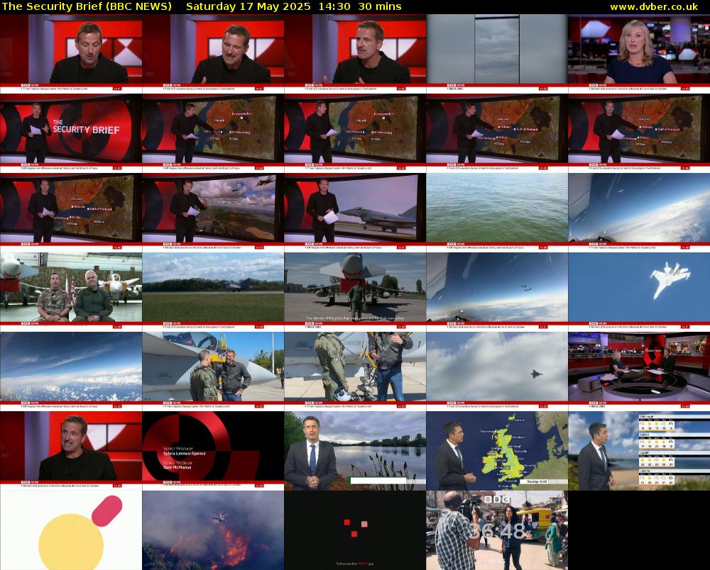 The Security Brief (BBC NEWS) Saturday 17 May 2025 14:30 - 15:00