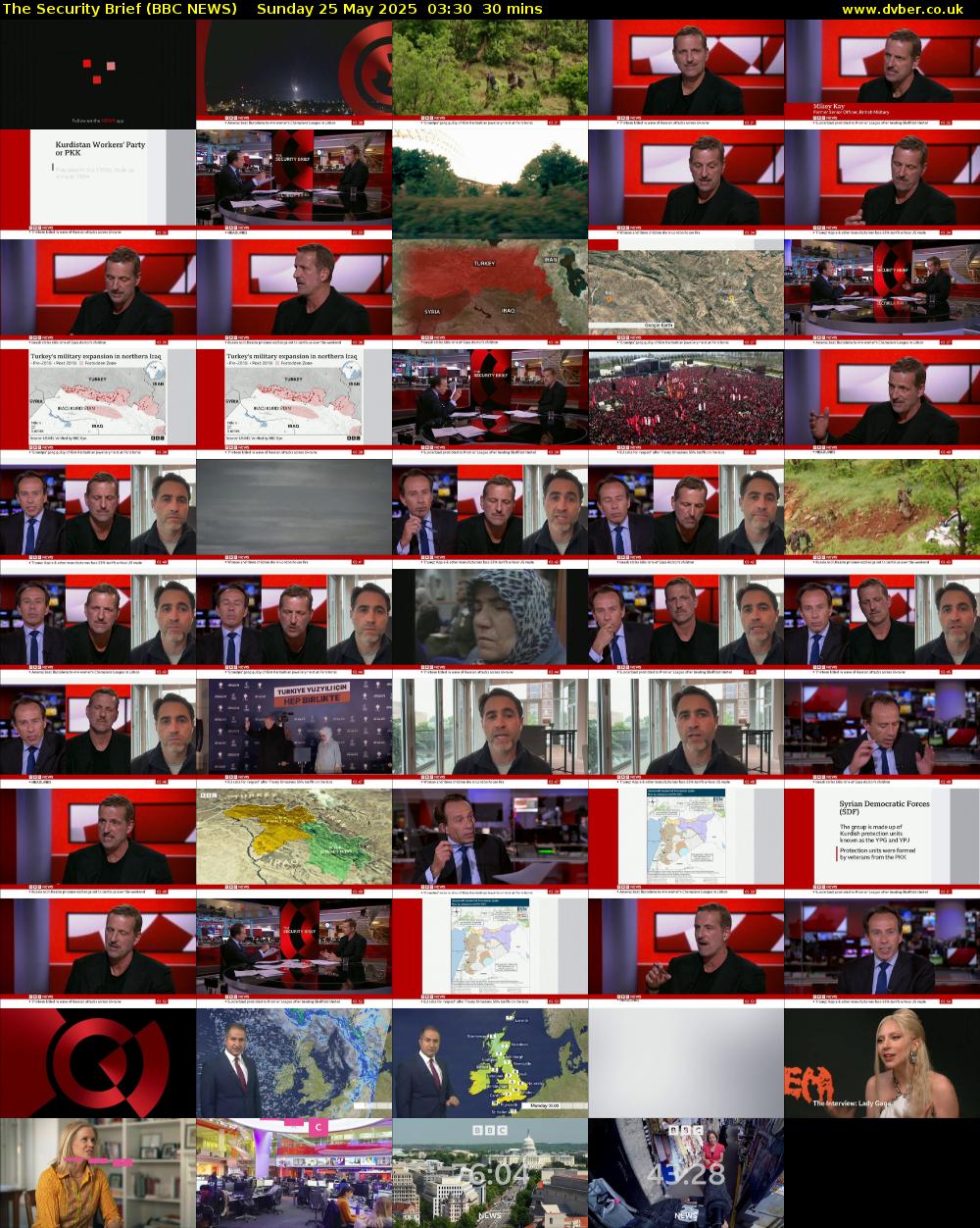 The Security Brief (BBC NEWS) Sunday 25 May 2025 03:30 - 04:00