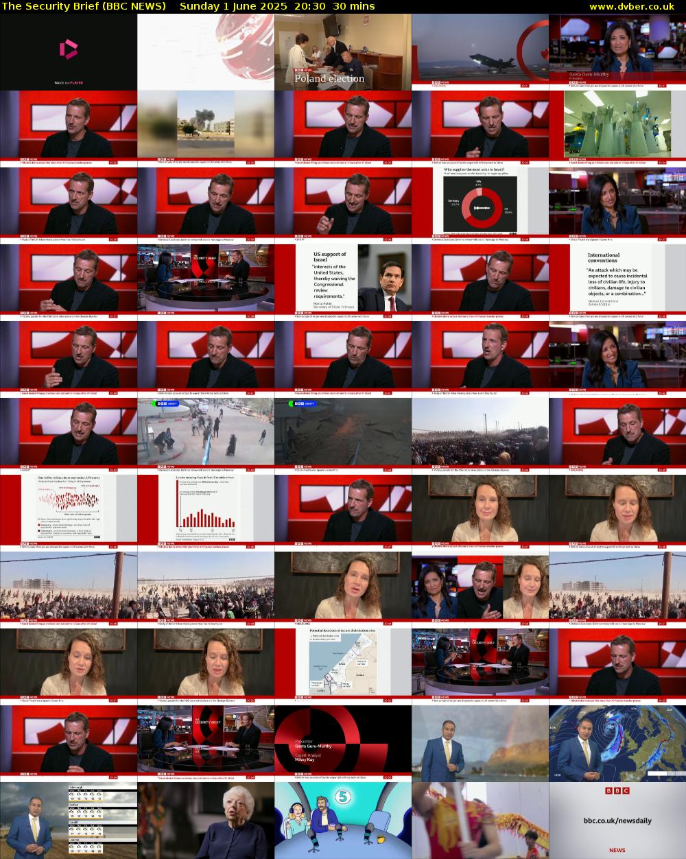 The Security Brief (BBC NEWS) Sunday 1 June 2025 20:30 - 21:00