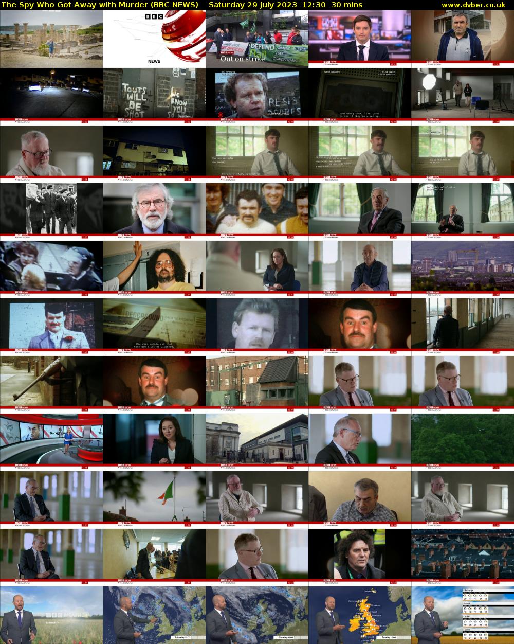 The Spy Who Got Away with Murder (BBC NEWS) Saturday 29 July 2023 12:30 - 13:00