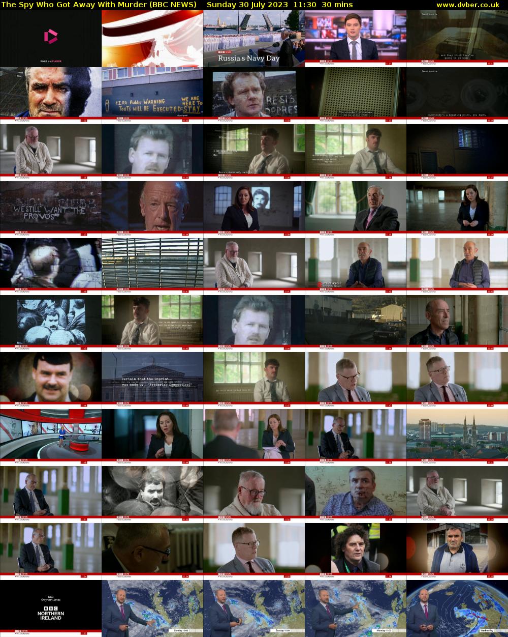 The Spy Who Got Away with Murder (BBC NEWS) Sunday 30 July 2023 11:30 - 12:00