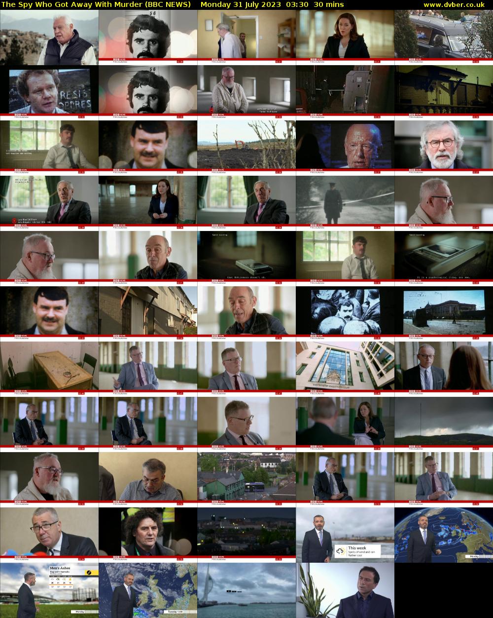 The Spy Who Got Away with Murder (BBC NEWS) Monday 31 July 2023 03:30 - 04:00