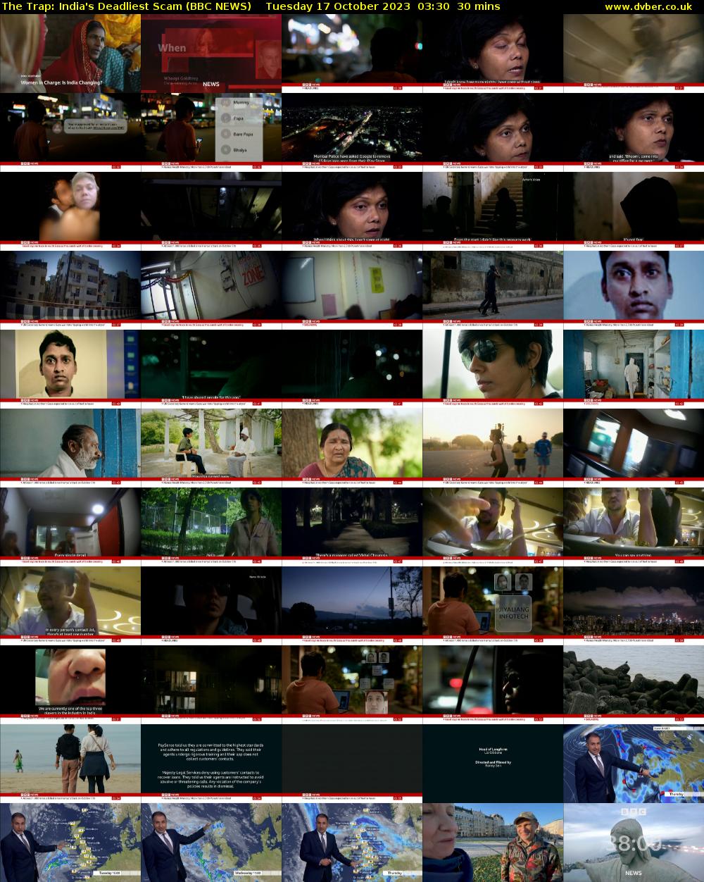 The Trap: India's Deadliest Scam (BBC NEWS) Tuesday 17 October 2023 03:30 - 04:00