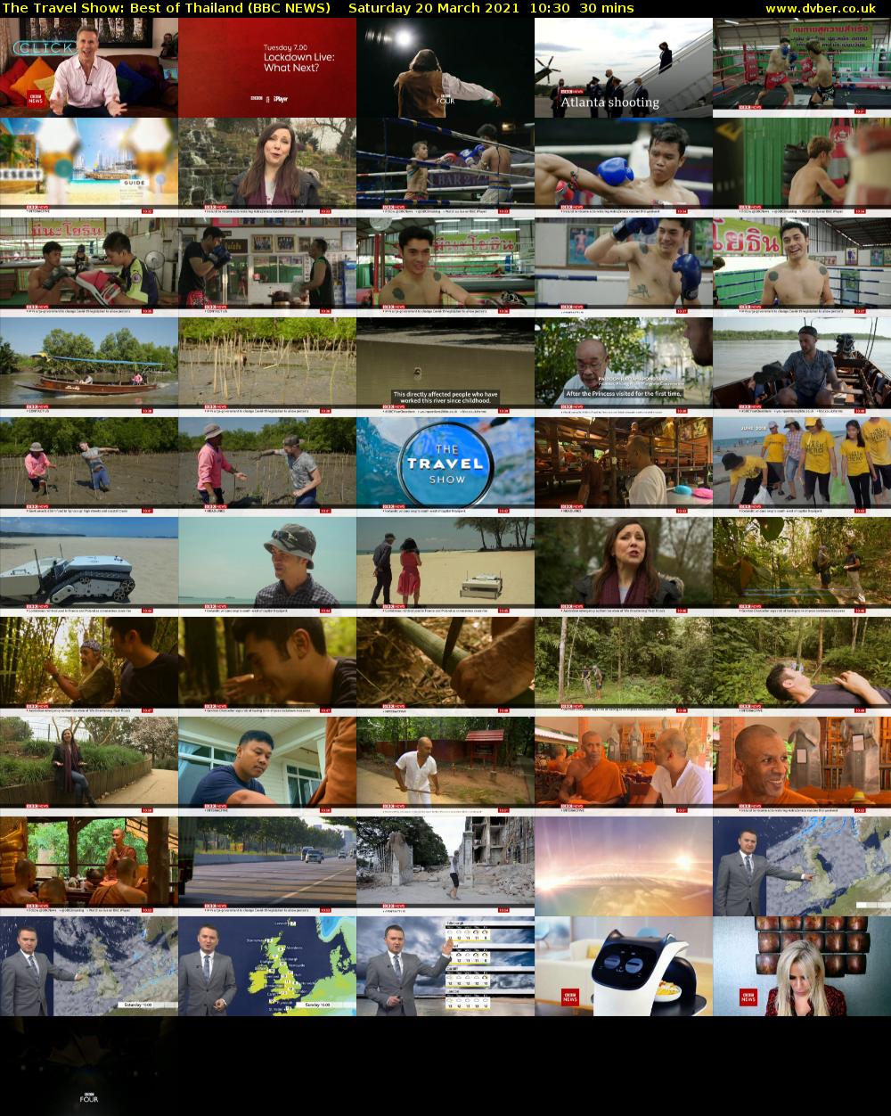 The Travel Show: Best of Thailand (BBC NEWS) Saturday 20 March 2021 10:30 - 11:00