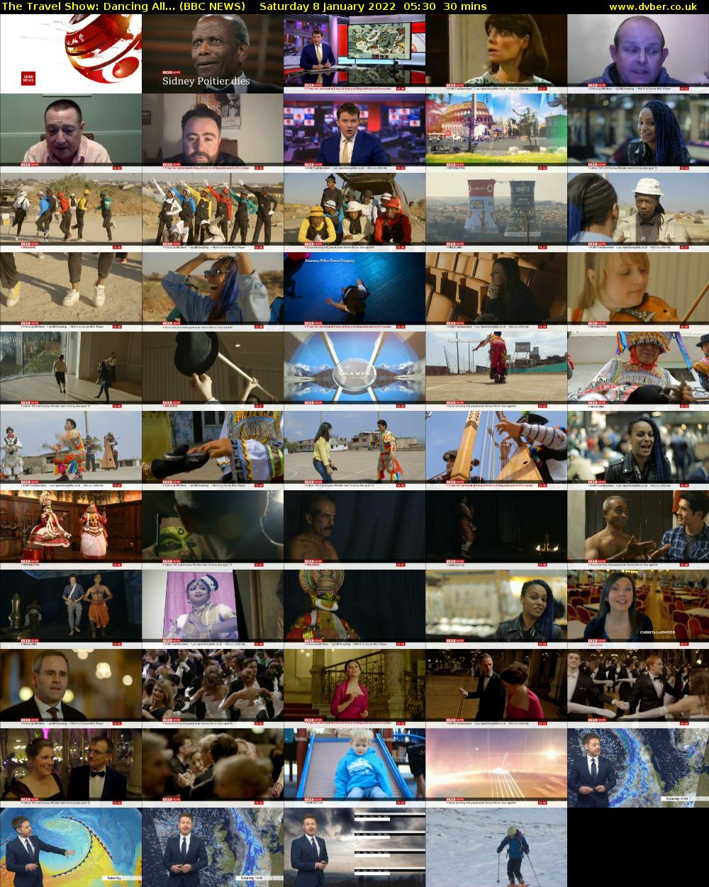 The Travel Show: Dancing All... (BBC NEWS) Saturday 8 January 2022 05:30 - 06:00