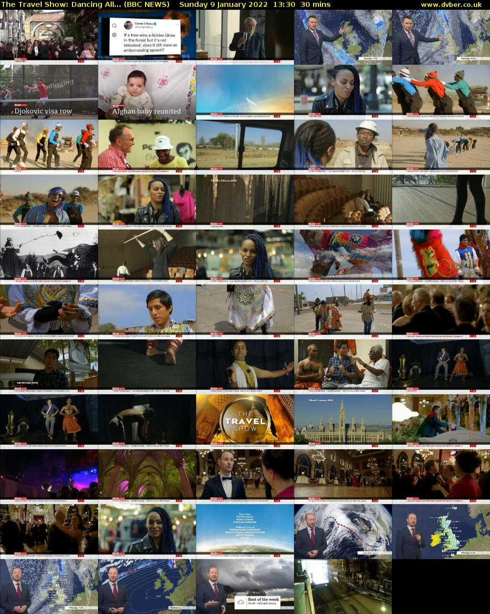 The Travel Show: Dancing All... (BBC NEWS) Sunday 9 January 2022 13:30 - 14:00